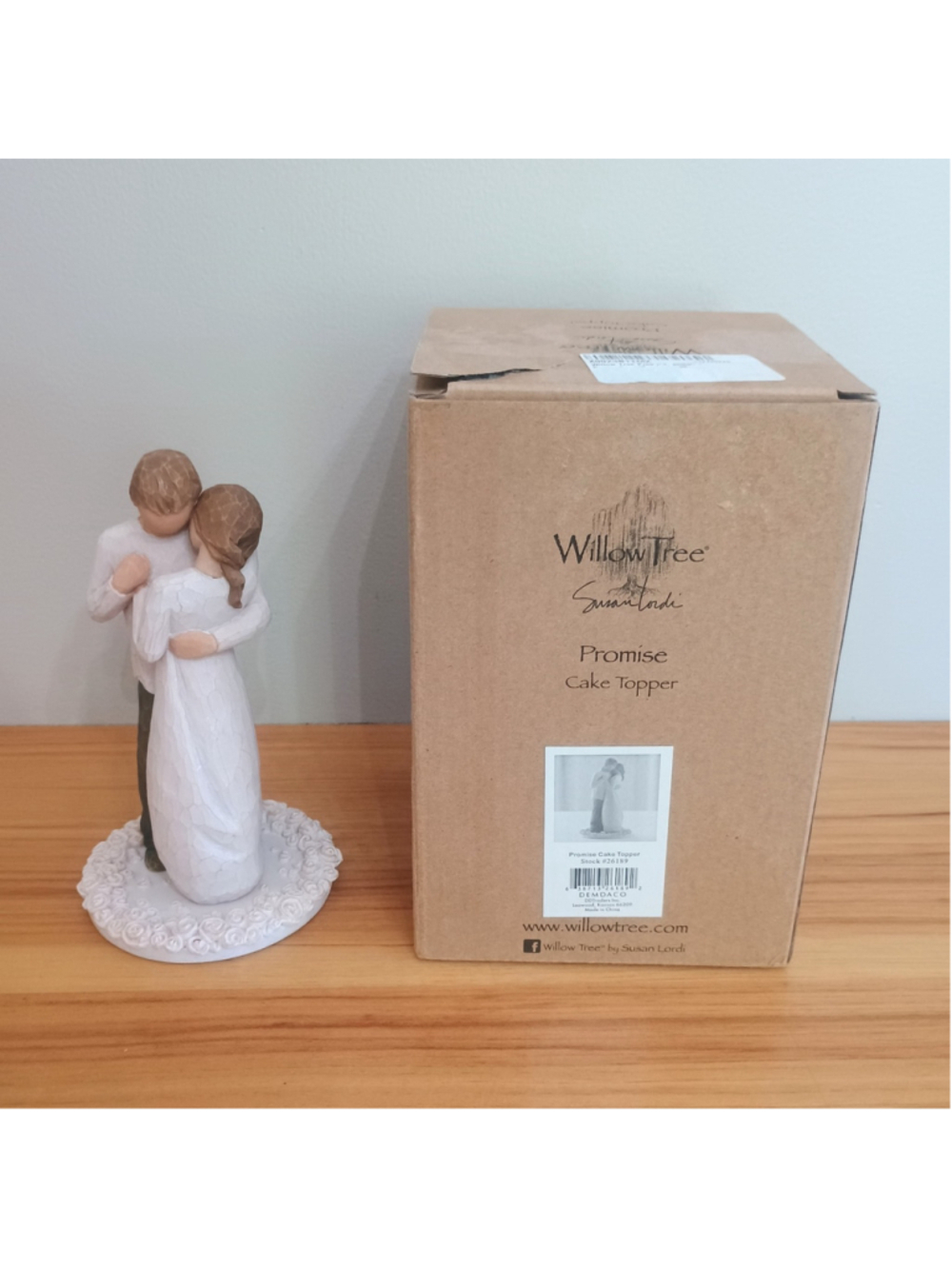 NIB WillowTree Promise Cake Topper #26189 Wedding